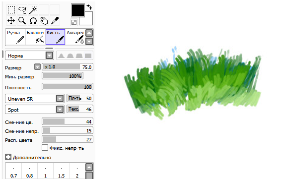 Кисть SAI Paint Tool 36